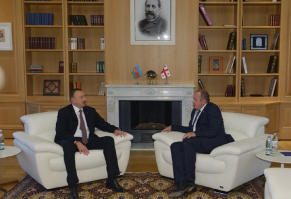 Ильхам Алиев встретился с Президентом Грузии