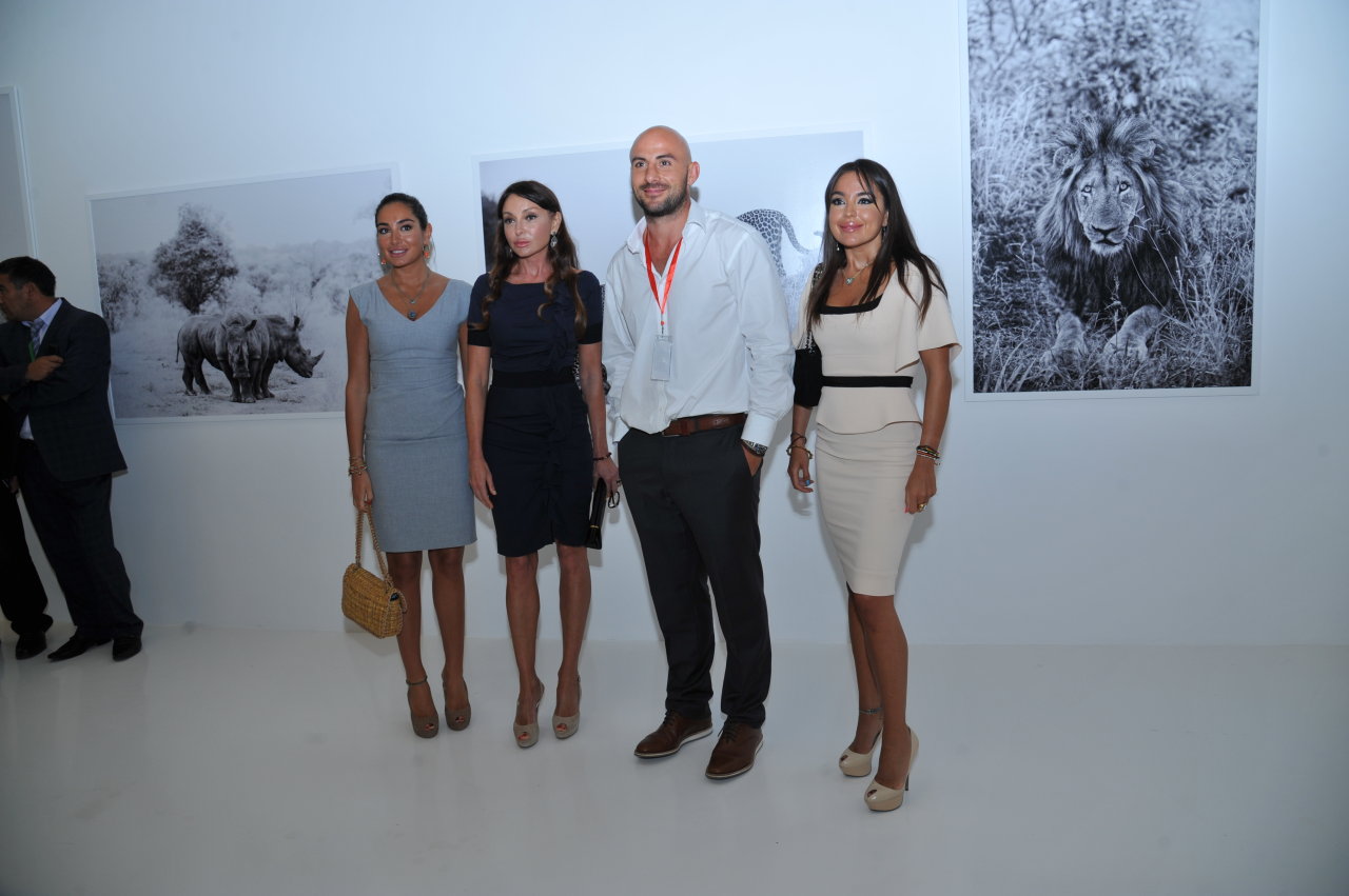 Первая леди Азербайджана Мехрибан Алиева осмотрела выставку Адриана Стерна "Дикая природа Африки" в Центре Гейдара Алиева (ФОТО)