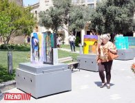 Девичья Башня и Джейраны в композициях зарубежных художников - Международный фестиваль “Qız Qalası” в Баку (ФОТО)