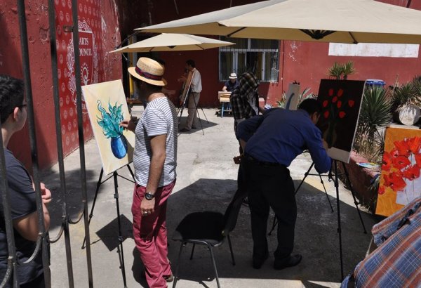 В Шеки открылась выставка художников ТЮРКСОЙ