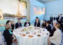 Состоялся совместный обед Президента Азербайджана Ильхама Алиева и Президента Франции Франсуа Олланда (ФОТО)