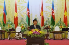 Президент Ильхам Алиев: в Азербайджане есть очень большие симпатии к вьетнамскому народу (ФОТО)