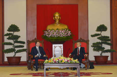 Состоялась встреча Президента Азербайджана и  генсека Коммунистической партии Вьетнама