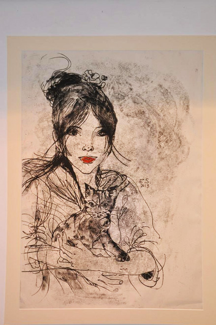 Выставка литовской художницы Эдиты Сухоцките в Баку: пазл из тысячи мелких деталей (ФОТО)