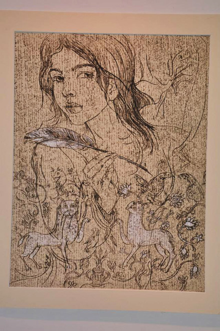 Выставка литовской художницы Эдиты Сухоцките в Баку: пазл из тысячи мелких деталей (ФОТО)