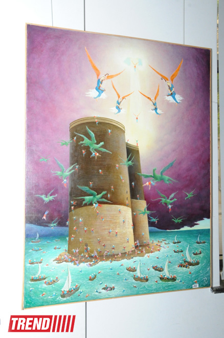 В Баку состоялось открытие выставки "Цветные размышления" (ФОТО)