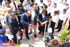 В Амирджаны состоялось открытие реконструированного Дома-музея Саттара Бахлулзаде (ФОТО)