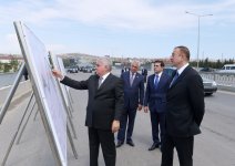 В эксплуатацию сдана реконструированная автомобильная дорога Тагиев-Сахиль (ФОТО)