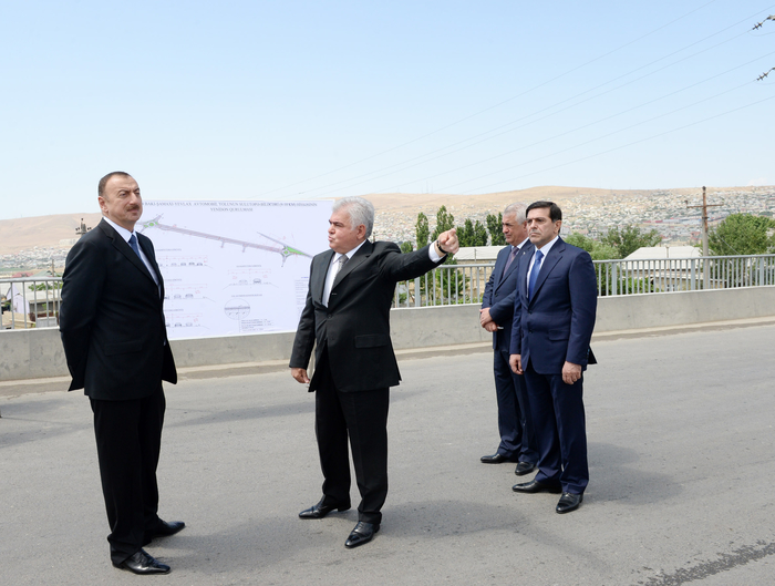 В эксплуатацию сдана реконструированная автомобильная дорога Тагиев-Сахиль (ФОТО)