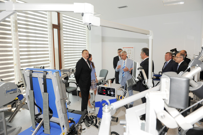 Президент Азербайджана и его супруга приняли участие в открытии Республиканского института спортивной медицины, диагностики и реабилитации  (ФОТО)