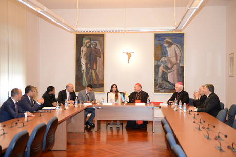 Первая леди Азербайджана встретилась с председателем Папской комиссии по священной археологии (ФОТО)