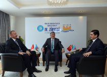 Состоялась совместная встреча президентов Азербайджана, Турции и Туркменистана (ФОТО)