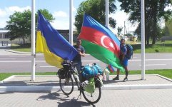 "Во имя Азербайджана" Рамиль Зиядов достиг Львова (ФОТО)