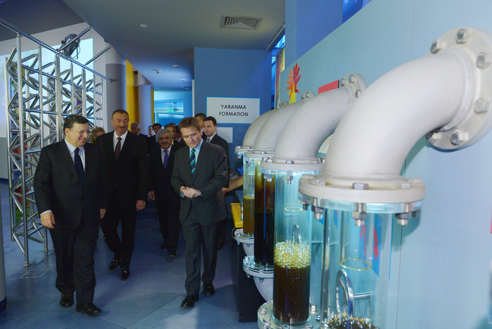 Президент Ильхам Алиев и председатель Еврокомиссии Жозе Мануэл Баррозу  побывали на Сангачальском терминале (ФОТО)