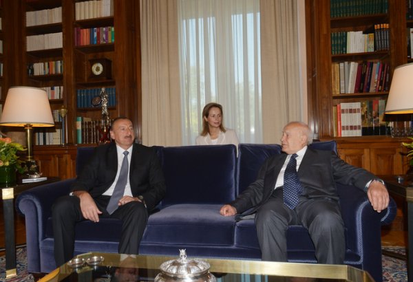 Состоялась встреча Президента Азербайджана Ильхама Алиева и Президента Греции Каролоса Папульяса один на один (ФОТО)