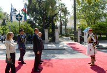 В Афинах состоялась церемония официальной встречи Президента Азербайджана Ильхама Алиева (ФОТО)