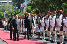 В Афинах состоялась церемония официальной встречи Президента Азербайджана Ильхама Алиева (ФОТО)