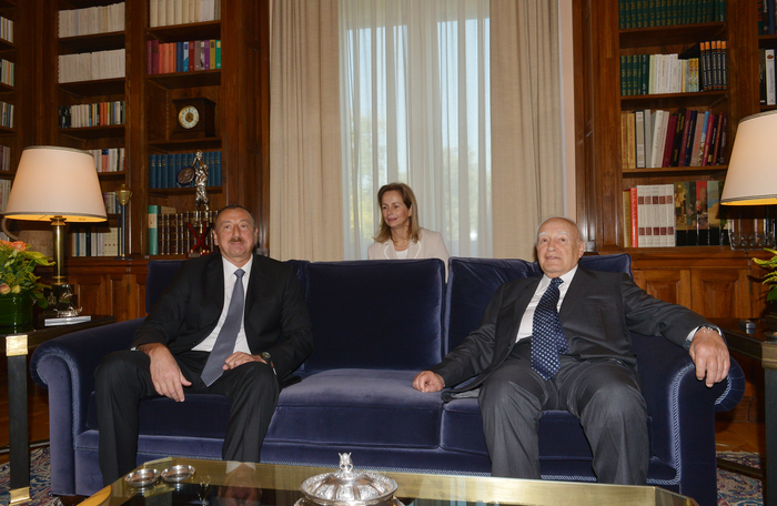 Состоялась встреча Президента Азербайджана Ильхама Алиева и Президента Греции Каролоса Папульяса один на один (ФОТО)