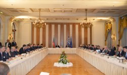 Состоялась встреча Президента Азербайджана и премьер-министра Греции с высокопоставленными деловыми людьми (ФОТО)
