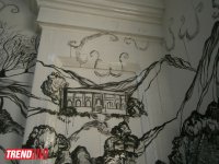 Ляман Юсифли показала достопримечательности Азербайджана, расписав стены художественной галереи (ФОТО)