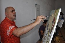 В бакинской галерее "Art Villa" прошел интерактивный творческий пленэр (ФОТО)