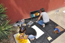 В бакинской галерее "Art Villa" прошел интерактивный творческий пленэр (ФОТО)