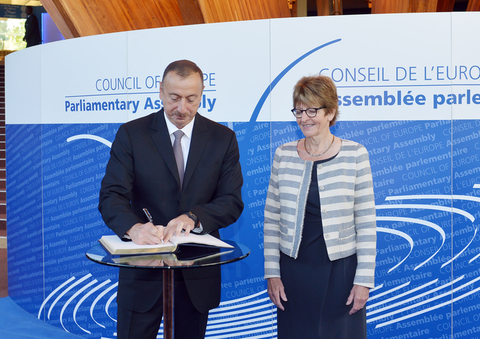 Президент Азербайджана провел встречи с председателем ПАСЕ, генсеком Совета Европы и главой Евросуда по правам человека (ФОТО)