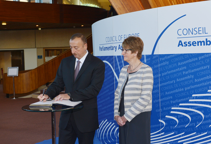 Президент Азербайджана провел встречи с председателем ПАСЕ, генсеком Совета Европы и главой Евросуда по правам человека (ФОТО)