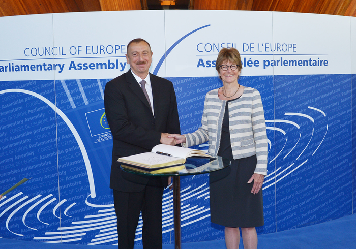 Президент Азербайджана провел встречи с председателем ПАСЕ, генсеком Совета Европы и главой Евросуда по правам человека (ФОТО)