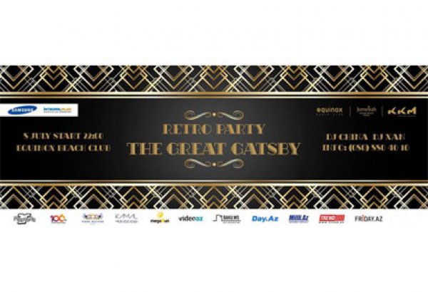 На берегу Каспия состоится RETRO PARTY 2 - The Great Gatsby!
