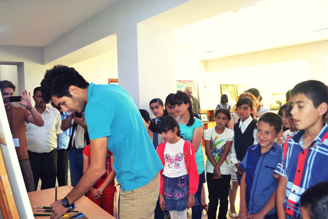 В Лерике состоялось открытие выставки в рамках "Azerbaijan Art Festival - 2014" (ФОТО)