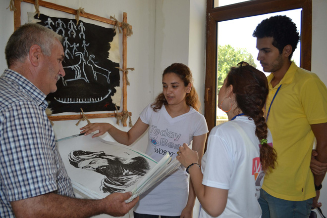 В Барде состоялось открытие выставки в рамках "Azerbaijan Art Festival - 2014" (ФОТО)