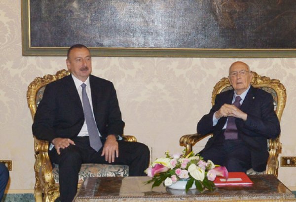 Состоялась встреча президентов Азербайджана и Италии (ФОТО)