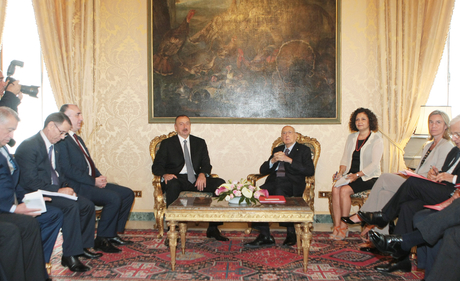 Состоялась встреча президентов Азербайджана и Италии (ФОТО)