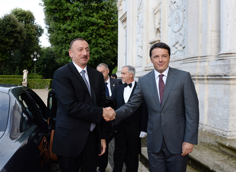 Президент Азербайджана встретился с премьер-министром Италии (ФОТО)