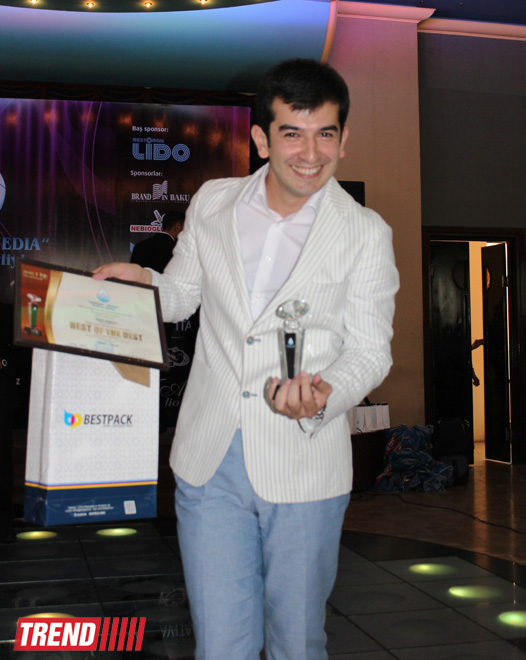 Корреспондент АМИ TREND назван "Журналистом года" в сфере культуры (ФОТО)