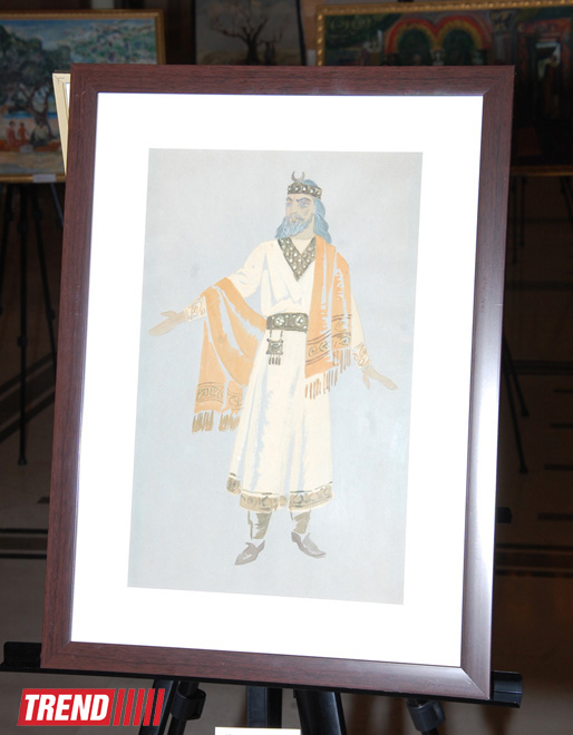 В Баку представлены эскизы декораций к азербайджанским фильмам (ФОТО)