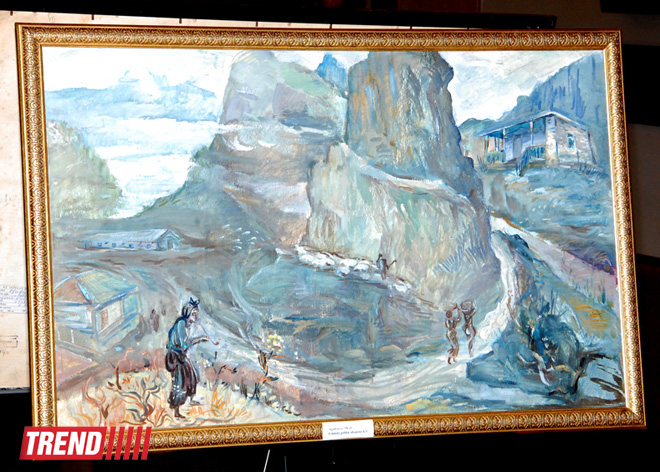 В Баку представлены эскизы декораций к азербайджанским фильмам (ФОТО)