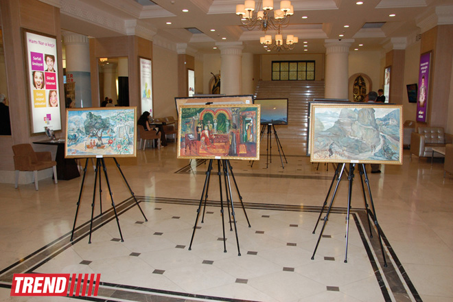 В Баку представлены эскизы декораций к азербайджанским фильмам (ФОТО)