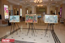 В Баку представлены эскизы декораций к азербайджанским фильмам (ФОТО)