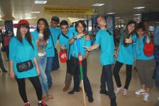 Азербайджанские школьники и студенты отправились в учебно-ознакомительную поездку по России (ФОТО)