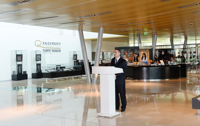 Президент Ильхам Алиев: Азербайджан – это родина искусства ковроткачества (ФОТО)