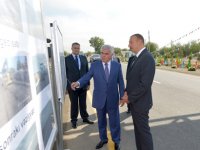 Сдан в эксплуатацию участок Булаглы-Бахрамтепе автодороги Гаджигабул-Бахрамтепе (ФОТО)