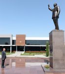 Президент Азербайджана совершает визит в Бейлаганский район (ФОТО)