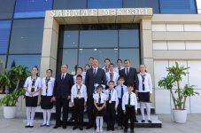 Президент Ильхам Алиев принял участие в открытии Шахматной школы в Бейлагане (ФОТО)