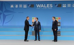 Президент Азербайджана выступил на саммите НАТО в Уэльсе (ФОТО)