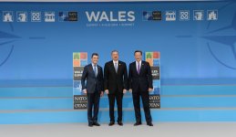 Президент Азербайджана выступил на саммите НАТО в Уэльсе (ФОТО)