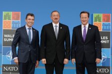 Президент Азербайджана выступил на саммите НАТО в Уэльсе (ФОТО)