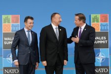 Президент Азербайджана выступил на саммите НАТО в Уэльсе (ФОТО)