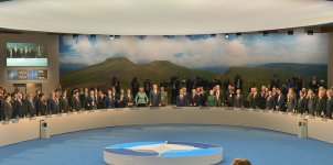 Президент Азербайджана выступил на саммите НАТО в Уэльсе (ФОТО)